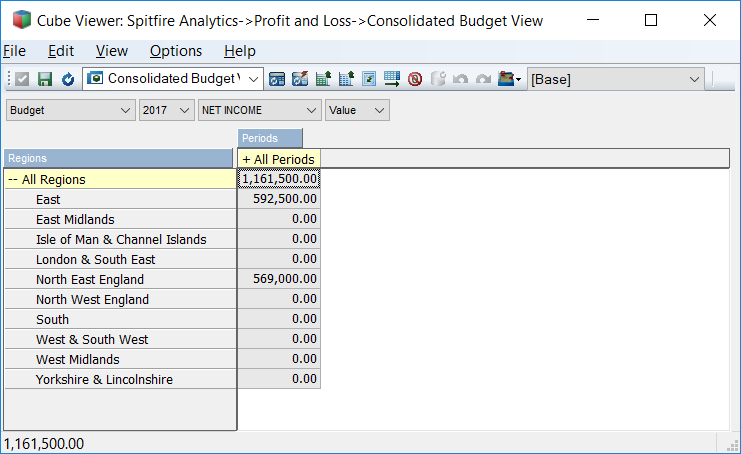 Cube Data Input View